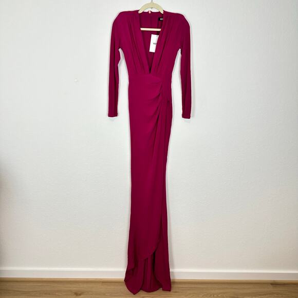 NWT Nookie Farrah Gown in Cerise Size Medium - Picture 2 of 6